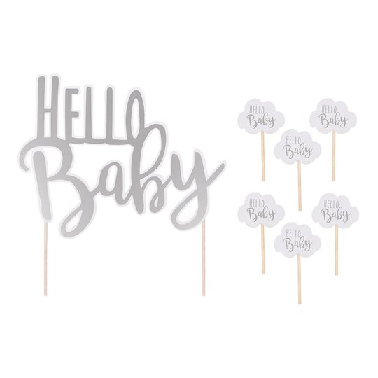 Tårtdekoration Hello Baby