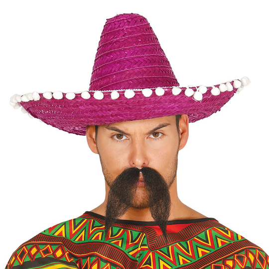 Sombrero Färgad - Röd