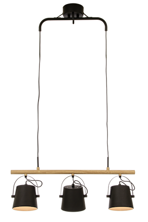 Espresso Taklampa 3:A Svart IP20