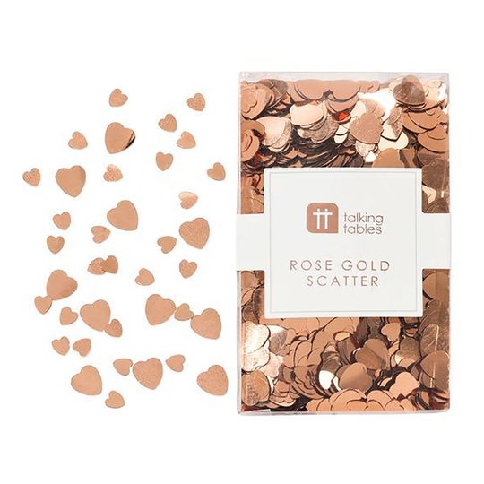 Bordskonfetti Roséguld Metallic