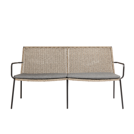 Riva Soffa 2-sits Valnöt/Svart/Charcoal