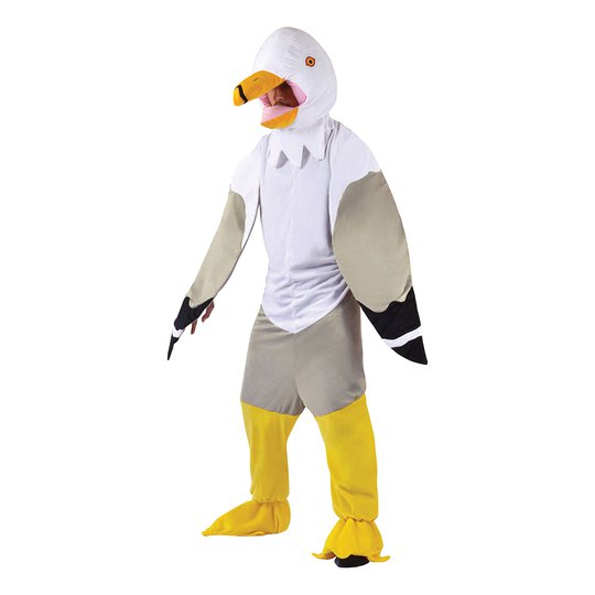 Fiskmås Maskeraddräkt - One size