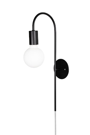 Vägglampa Grace Svart