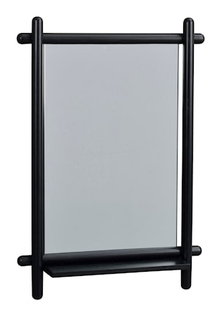 Milford Spegel med hylla Svart Ek 52x74 cm