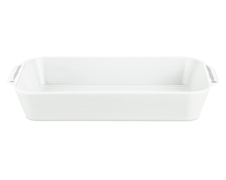 Stekfat djupt Vit 38x21 cm