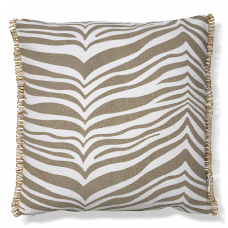 Kudde Zebra Simply Taupe 50x50 cm