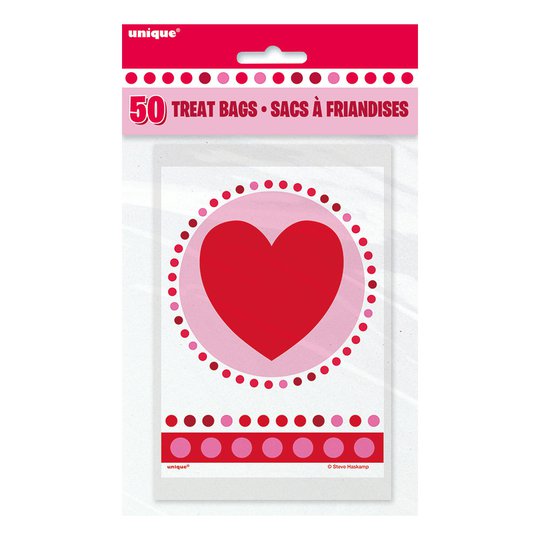 Kalaspåsar Hjärta - 50-pack