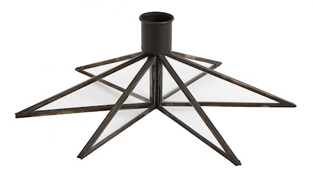 Ljusstake Star Black Large
