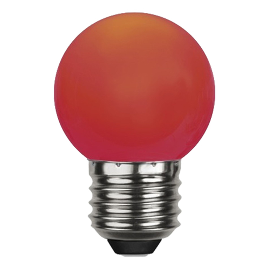 Klotlampa E27 LED - Röd