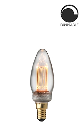 Ljuskälla E14 Laser LED Filament Kron Klar 2,3W