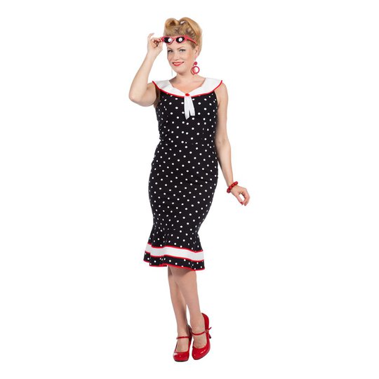 Betty Klänning Prickig Maskeraddräkt - X-Small