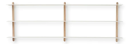Nivo Hylla D 118x42 cm Ljus Ek/Vit