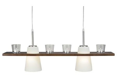 Plankan Taklampa Valnöt/Vit IP20