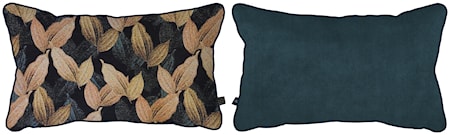Atelier Kudde 50 x 30 cm Golden leaves/Dust blue