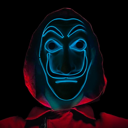 La Casa de Papel El Wire LED Mask - One Size