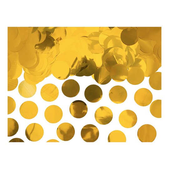 Konfetti Rund Guld Metallic