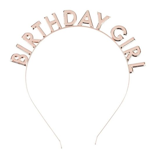Diadem Birthday Girl Roséguld - One size