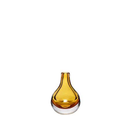 Vase, glas, klar/amber
