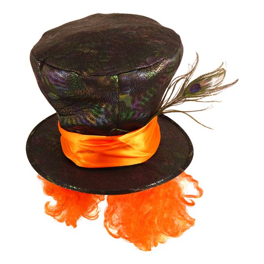 Mad Hatt med Hår - One size