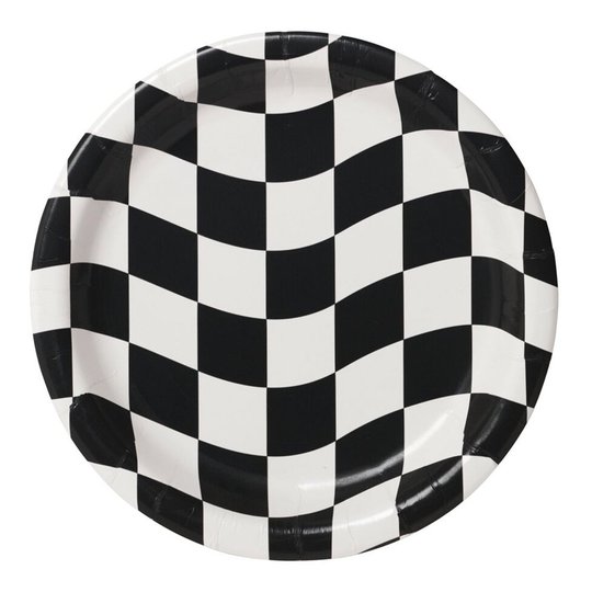 Papperstallrikar Racing Stripes - 8-pack