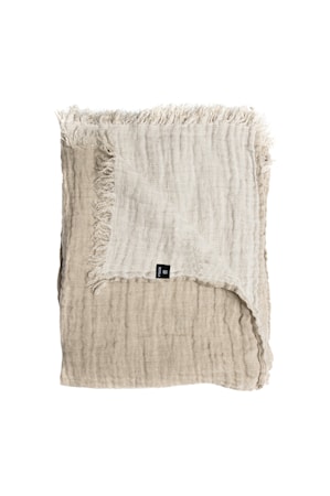 Pläd Hannelin natural/white 130x170 cm