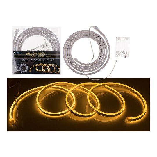 Neon Flex Tub Gul med LED