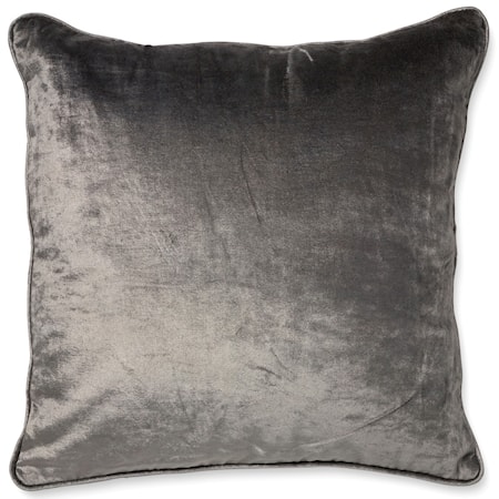 Kuddfodral Velvet/Linen - Titanium