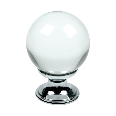Knopp Crystal glas/Krom - 4 cm