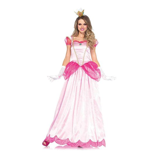 Peachy Rosa Prinsessa Maskeraddräkt - Small