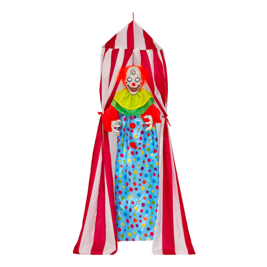 Clown i Cirkustält med LED & Ljud Prop