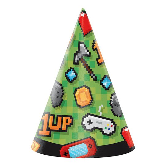 Partyhattar Gaming Party - 8-pack