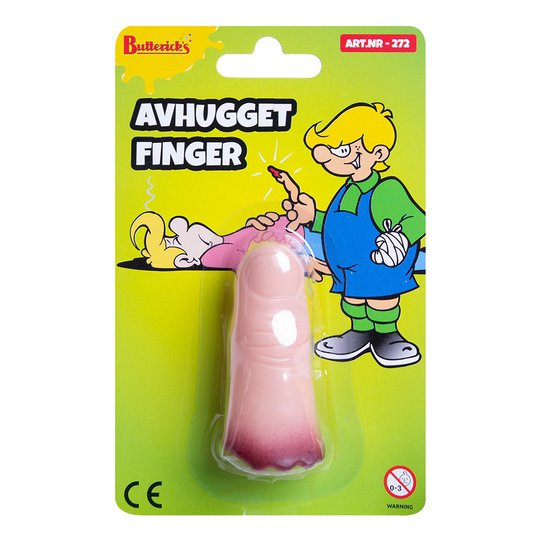 Avhugget Finger Skämtartikel