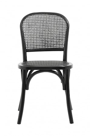 Wicky Stol Med Wickerwork Svart