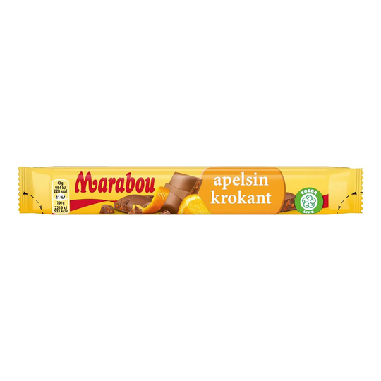 Marabou Apelsinkrokant Dubbel - 43 gram