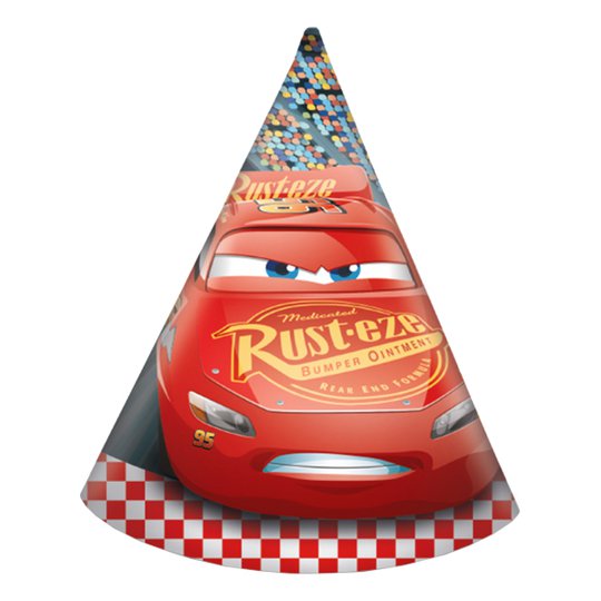 Partyhattar Bilar/Cars 3 - 6-pack