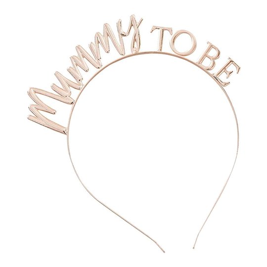 Diadem i Metall Mummy To Be Roséguld - One size