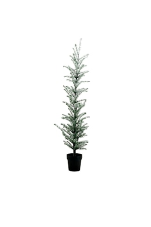 Julgran Flocked LED lights Natur 160 cm