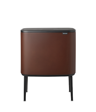 Bo Touch Bin 11+23L, Mineral Cosy Brown