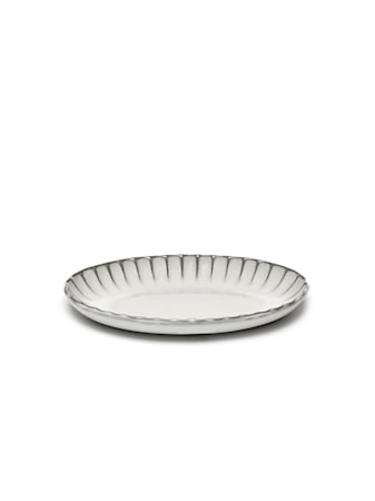 Inku Skål Oval 22cm Vit