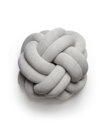 Knot Kudde Ljusgrå