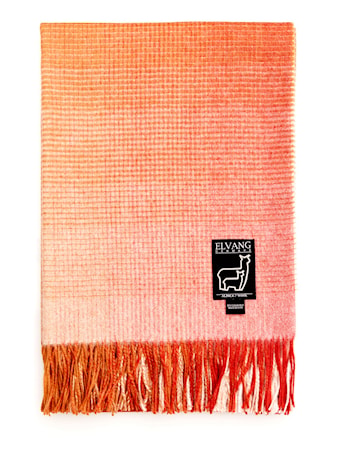Horizon throw pläd - Pompeian red-orange