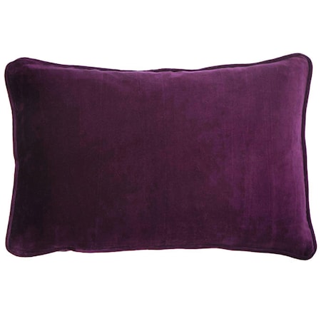 Velvet Kuddfodral 33x50 cm Aubergine