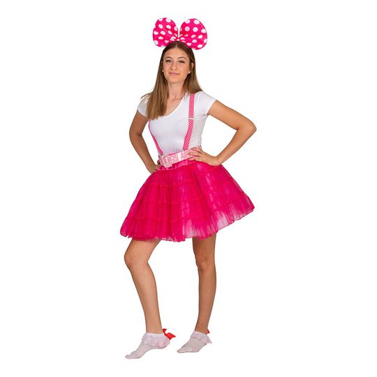 Tyllkjol Glitterrosa - One Size