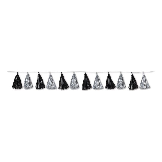 Girlang Tofsar Svart/Silver