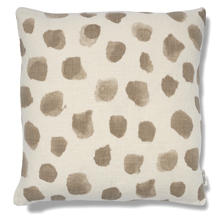 Dotty Kuddfodral 50x50 Vit/Desert Taupe