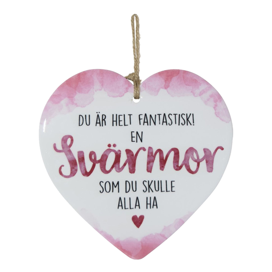 Dekorationshjärta Svärmor