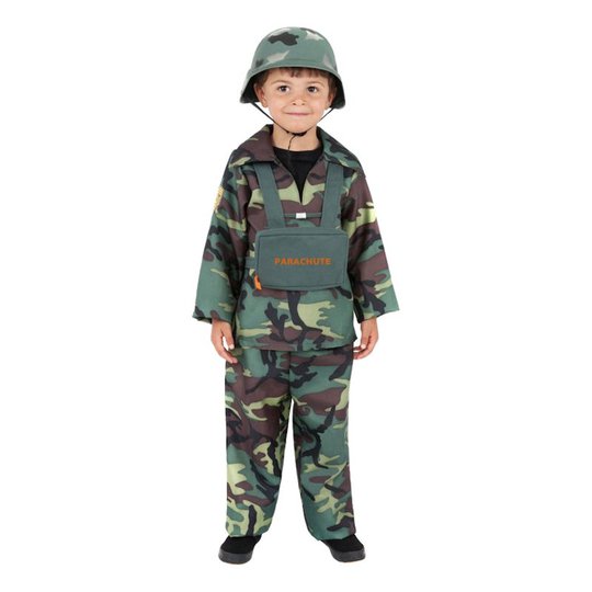 Soldat Barn Maskeraddräkt - Small