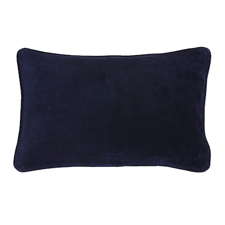 Velvet Kuddfodral 33x50 cm Navy