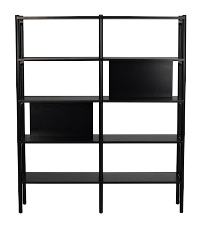 Holton Bokhylla hög 140x166 Svart ek