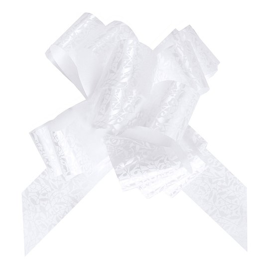 Dekorationsrosett Vit Konfirmation - 3-pack